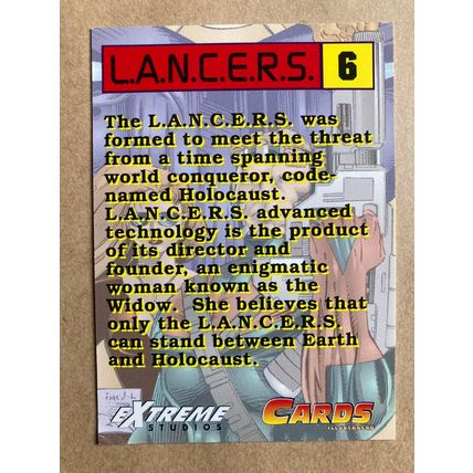 Cards Illustrated Promo Extreme Studios trading card # 6 L.A.N.C.E.R.S (B) Image