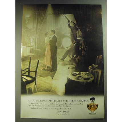 1974 Guerlain Shalimar Perfume Ad - 1925, a fragrance captures the world