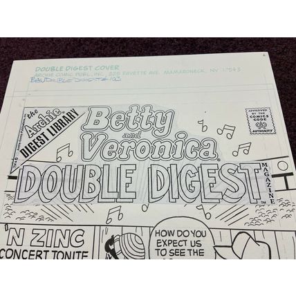 Betty and Veronica Double Digest Magazine #103 Cover (2001) N Sync crossover