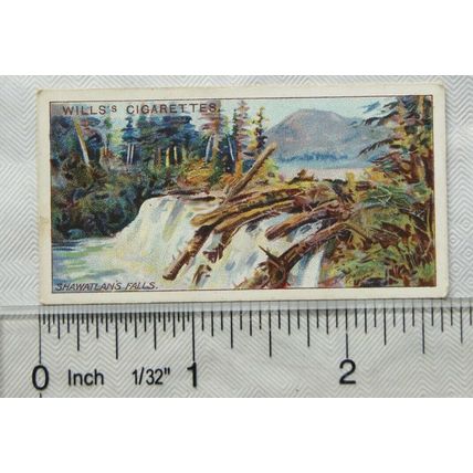 1914 Wills Overseas Dominions Canada No. 18 Shawatlan's Lake & Falls