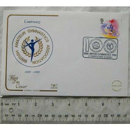 1988 first day cover Centenary British Amateur Gymnastics Association