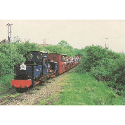 Norfolk Hero Train at Walsingham Wells Light Railway Postcard