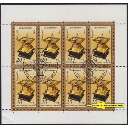 GERMANY DDR [1983] MiNr 2798 KB F7,I ( O/used ) Plattenfehler