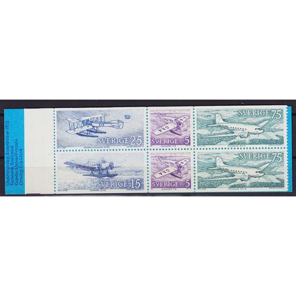 SCHWEDEN SVERIGE [Markenheft] MiNr 034 ( **/mnh ) Flugzeug