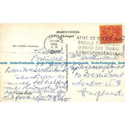 R053256 Lisboa. Panorama. 1959