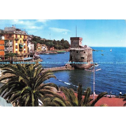 D026165 Riviera Azzurra. Rapallo. Castello e Hotel Italia. Chiavari. 1970