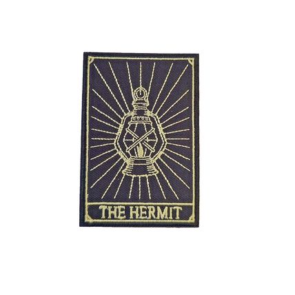 The Hermit Tarot Card Embroidered Patch Sew On Iron On Badge Gothic Pagan P034