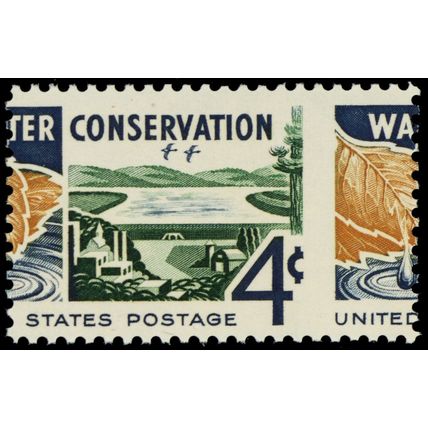 1150, Misperforated Error 4¢ Water Conservation Stamp Mint NH - Stuart Katz