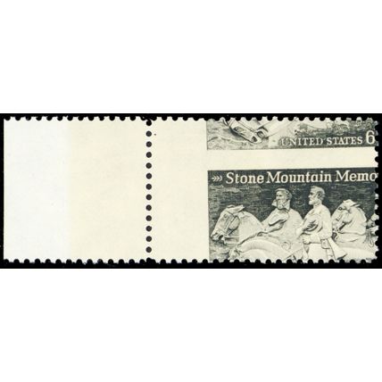 1408, 6¢ Large Misperf Error Mint NH Stone Mountain - Stuart Katz