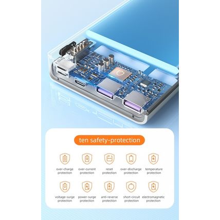 ROMOSS 30000mAh Power Bank 22.5W Super Fast Charge USB-C LED Sense8PF