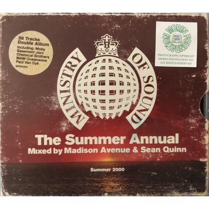 MINISTRY OF SOUND SUMMER ANNUAL 2000 2 CDs MIXED by MADISON AVENUE + SEAN QUINN