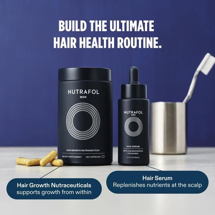 Nutrafol Men'S Hair Growth Supplements, Clinically Tested for Visibly Thicker Ha