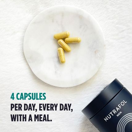 Nutrafol Men'S Hair Growth Supplements, Clinically Tested for Visibly Thicker Ha