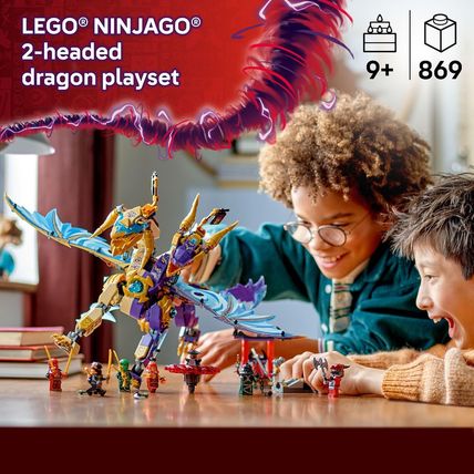LEGO NINJAGO Arc Dragon of Focus Battle Playset - Kids Toy for Ages 9 and up - B
