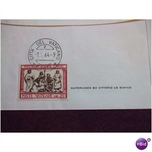 Jordan 1964 Red Cross Pope Paul VI Bethlehem Nativity Cover Religion