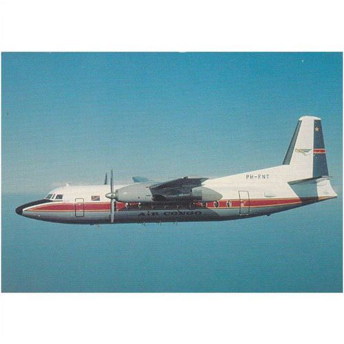 Air Cargo Fokker F27 Mk 600 Postcard A23875