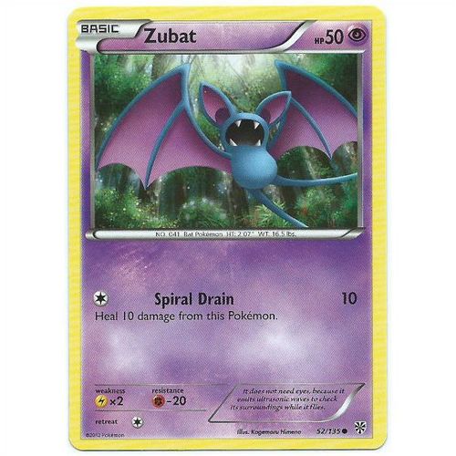 Pokemon Black & White Plasma Storm - #52/135 - Zubat