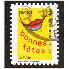 FRA 2008 (55c) 'GREETINGS -BONNES FETES' FINE USED (EBID11140)
