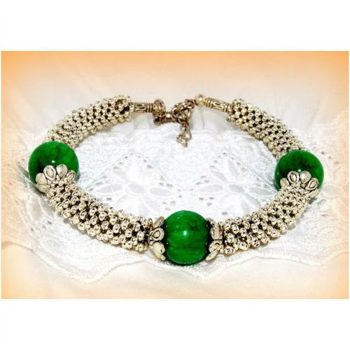 Crazy Sale Tibetan Tribe Style Silver Tone Bead Bracelet Bangle Jewellery 1168