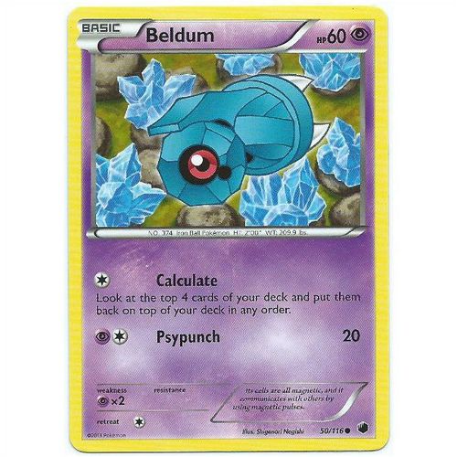 Pokemon Black & White Plasma Freeze - #50/116 - Beldum