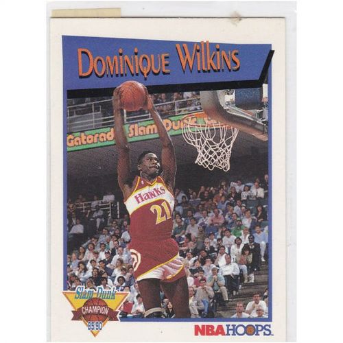 1991-92 Hoops Dominique Wilkins Slam Dunk #11