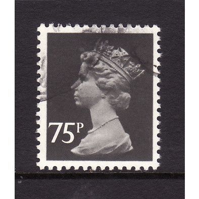 GREAT BRITAIN 1988 SG X993 75p GREY BLACK FINE USED#3