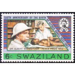 Swaziland QEII 1983 150th Nobel 6c Schweitzer Unmounted Mint NHM SG 436 stamp