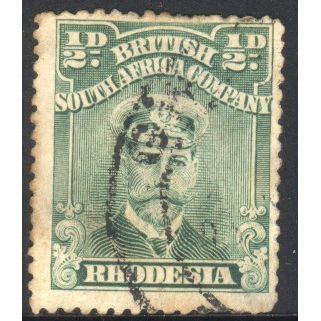 British South Africa Company 1913 - SG187 - ½d green - KGV - used
