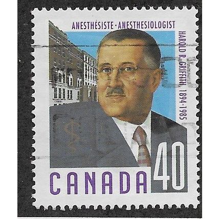CAN 1991 40c ' MEDICAL PIONEERS - GRIFFITH' FINE USED (EBID71-183)