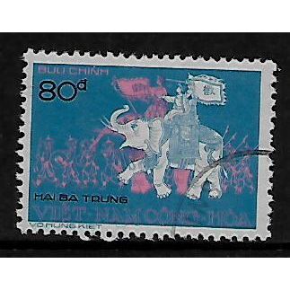 VIETNAM 1974 80p TRUNG SISTERS ON ELEPHANT SG S463 FINE USED