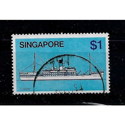 Singapore.SG373 $1 Kedah (coaster).Fine Used.July21a
