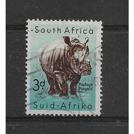 SouthAfrica.SG155 3d White Rhinoceros.Fine Used.Sept21d