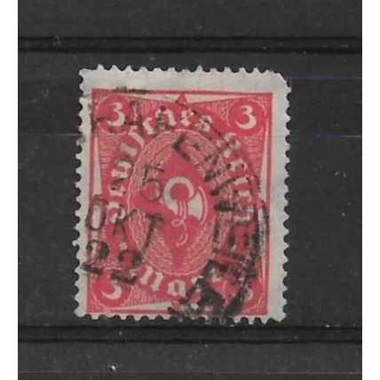 Germany.SG205 3m Posthorn (Red).Fine Used.Nov21