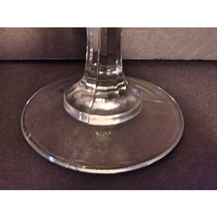 Vintage Indiana Glass Diamond Point Compote Pedestle Bowl Excellent Condition