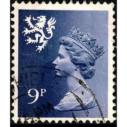 Scotland 1978 Queen Elizabeth II 9p Used Stamp QEII