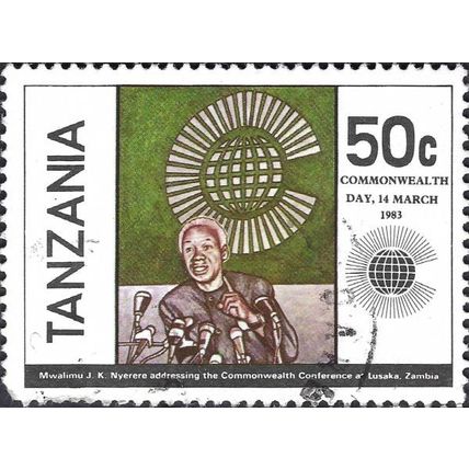 TANZANIA, Mwenge Satellite Earth Station, blue 1979, 50c
