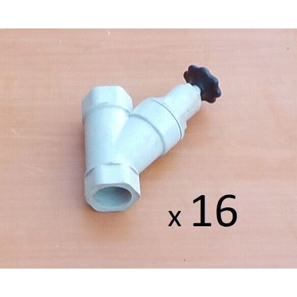 18 - 1 1/2" DIAMETER PLASTIC PLUMBING VALVES. WHICH ENTREPRENEURIAL'S AWAKE