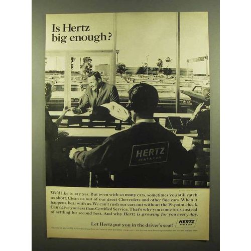 1965 Hertz Rent-A-Car Ad - Big Enough?