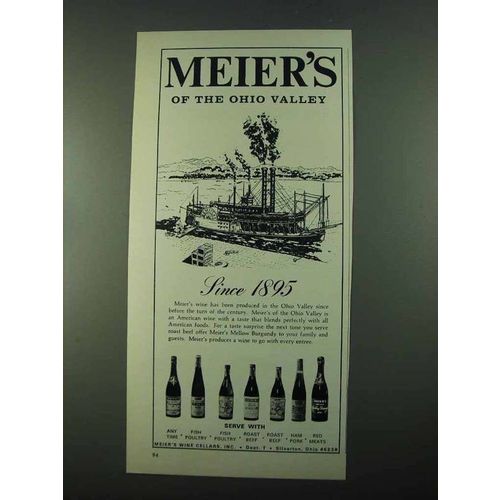 1969 Meier's Wine Ad - Of The Ohio Valley