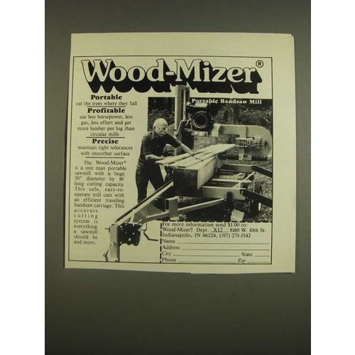 1985 Wood-Mizer Portable Bandsaw Mill Ad