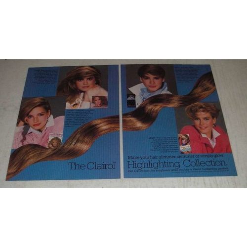 1986 Clairol Highlighting Products Ad - Hairpainting, Frost & Tip, Light Effects