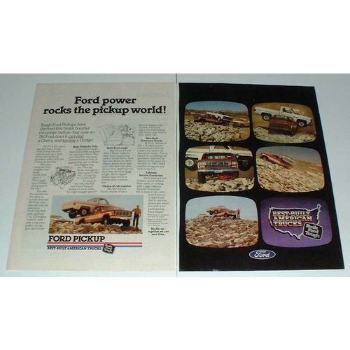 1986 Ford Pickup Truck Ad - Power Rocks the World