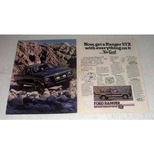 1986 Ford Ranger STX Pickup Truck Ad - Everything