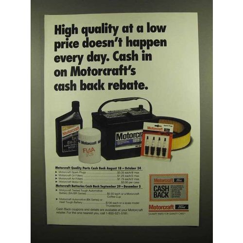 1993 Ford Motorcraft Parts Ad - High Quality Low Price