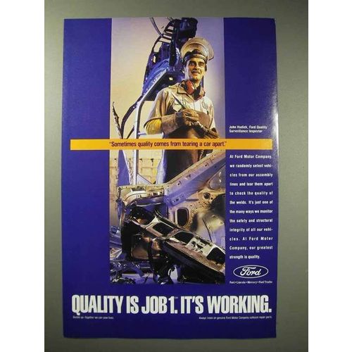 1993 Ford Motor Company Ad - Tearing a Car Apart