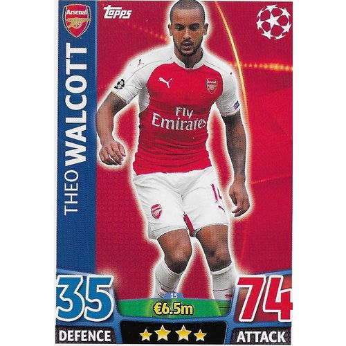 Match Attax Champions League 2015-16: Arsenal - Forward, Walcott