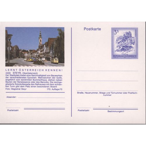 Austria unused - 3s pre-paid - Steyr, Oberösterreich