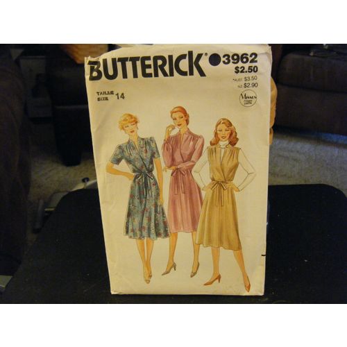 Butterick 3962 Misses Dress, Jumper & Belt Pattern - Size 14 Bust 36