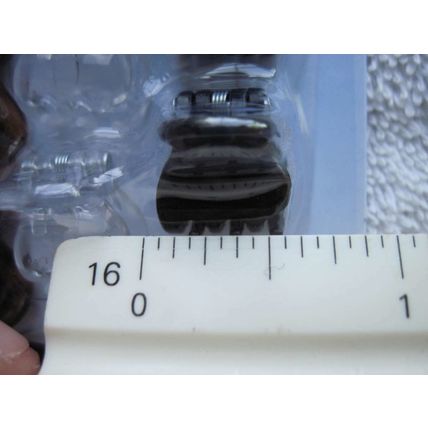 15 Goody Small Claw Clips Mini 1/2" Hair Jaw Plastic Black Clear Tortoise Brown