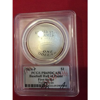 2014-P US Baseball Proof Silver $1 - PCGS PR69 - First Strike - Nolan Ryan